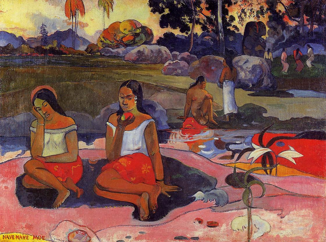 Delightful Drowsiness - Paul Gauguin Painting